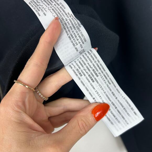 Abercrombie & Fitch Cropped Zip up Collared Jacket Black Sz Medium - Picture 6 of 7